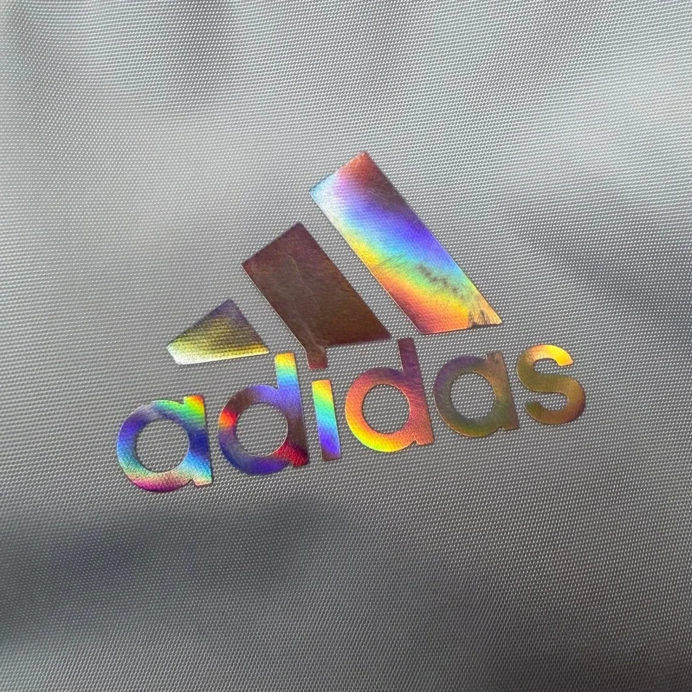 Adidas Mini Backpack Light Blue Iridescent Holographic Logo Small‎ Travel Bag